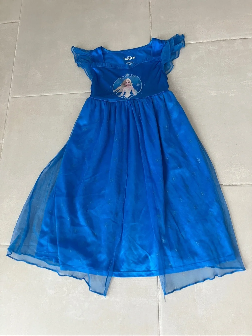 DISNEY Toddler Girls Frozen Elsa Nightgown | XS 4-5 - Picture 7 of 8